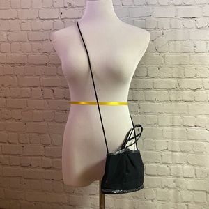 New Valerie Stevens Evening Bag with Beaded Accent with Shoulder and Hand Strap